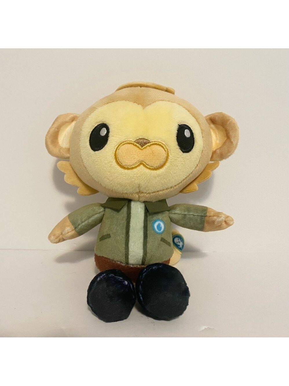 Octonauts Crew Plush Stuffed Animal Sea Monkey Brown Green Jumpsuit TV Show Toy